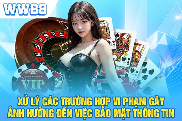 Xử lý các trường hợp vi phạm gây ảnh hưởng đến việc bảo mật thông tin